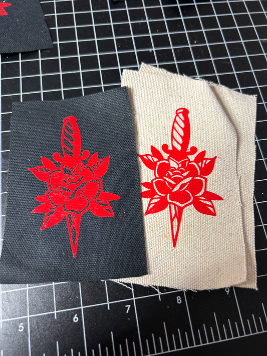 Rose dagger patch