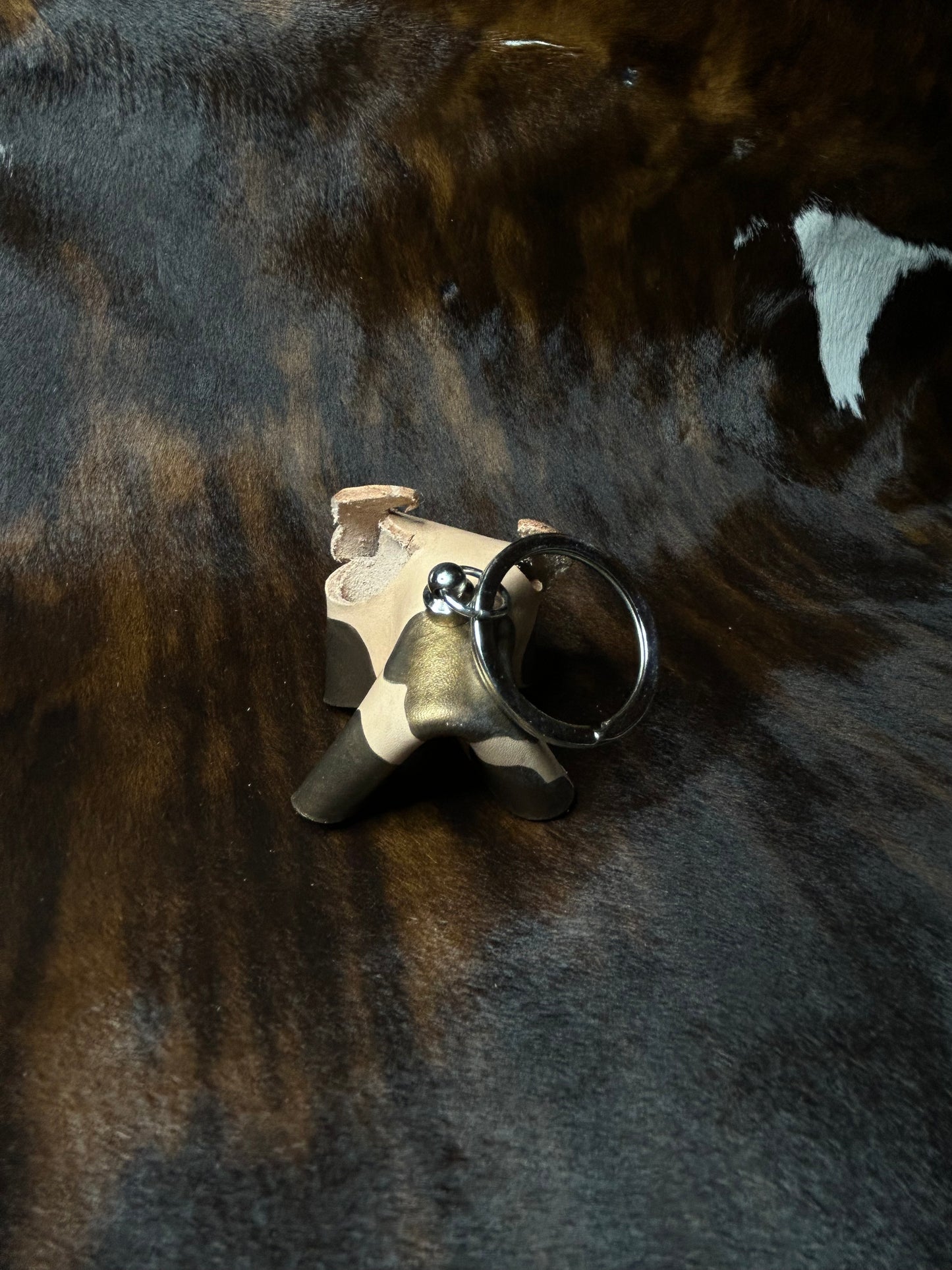 Cow keychain