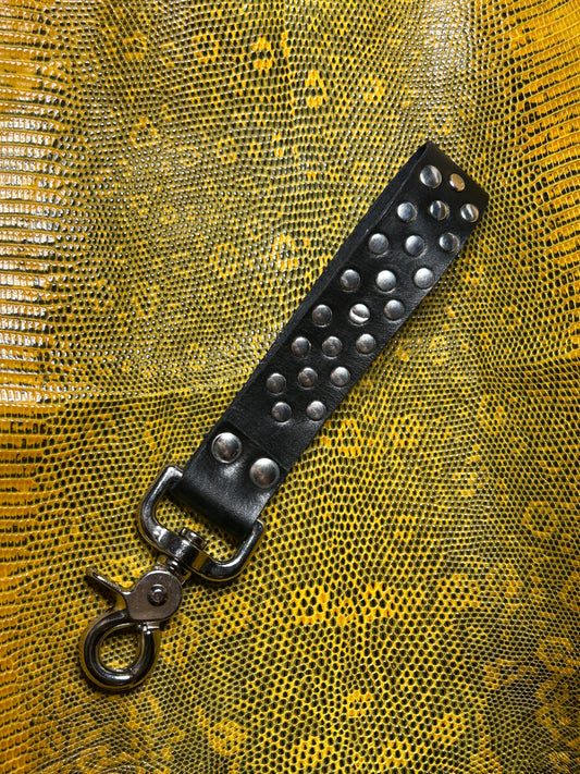 Daddy’s Belt studded keychain strap