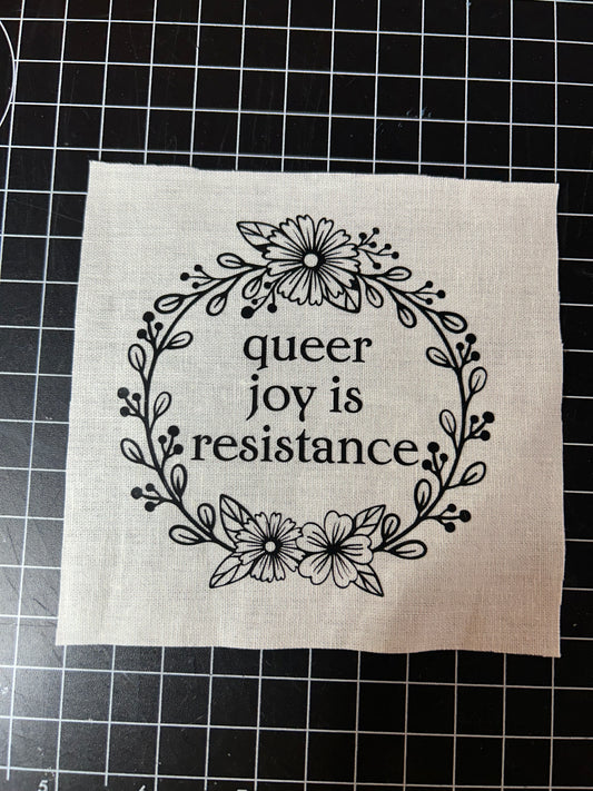 Queer joy is resistance patch