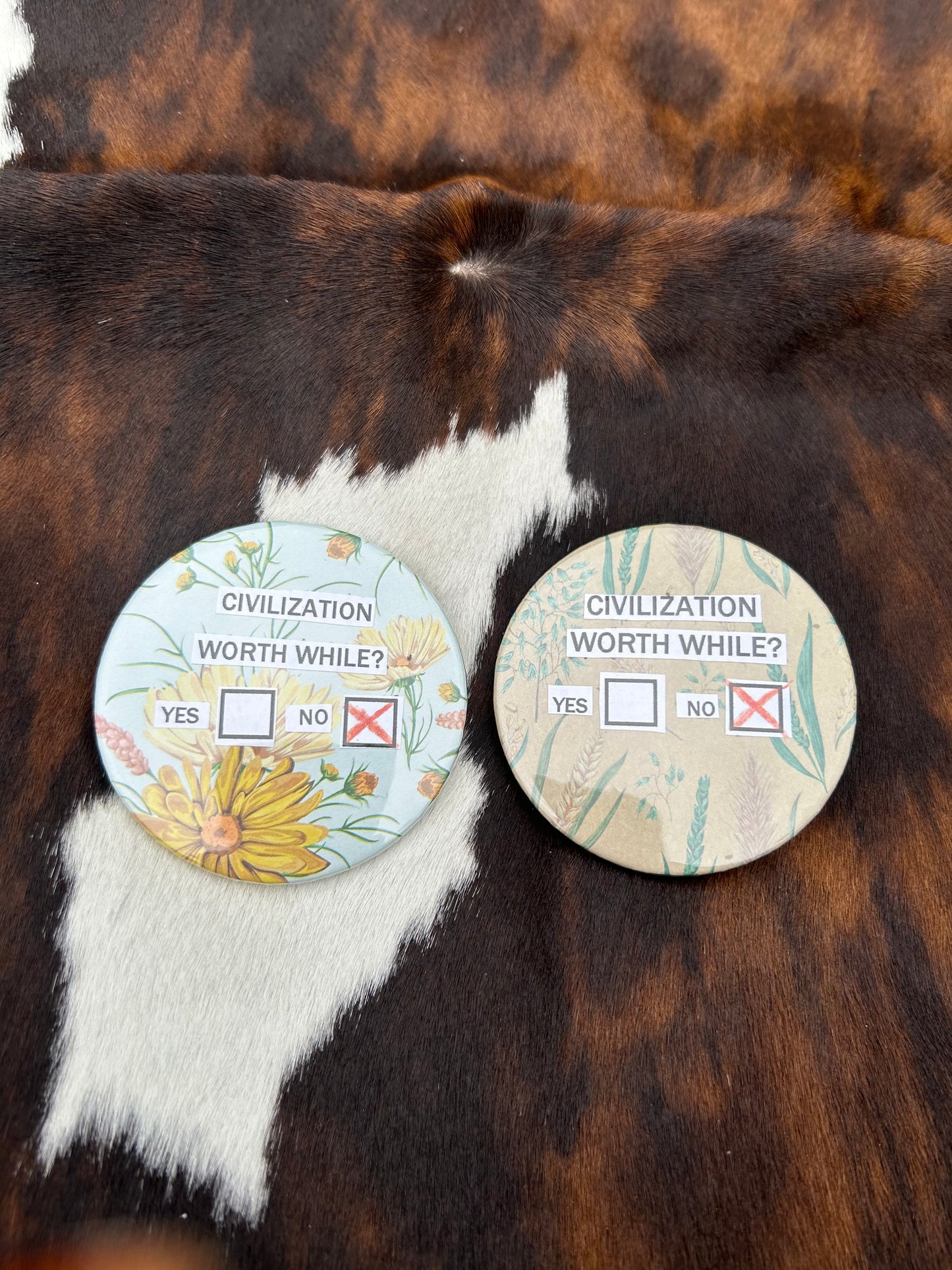 Civilization worth while? pin